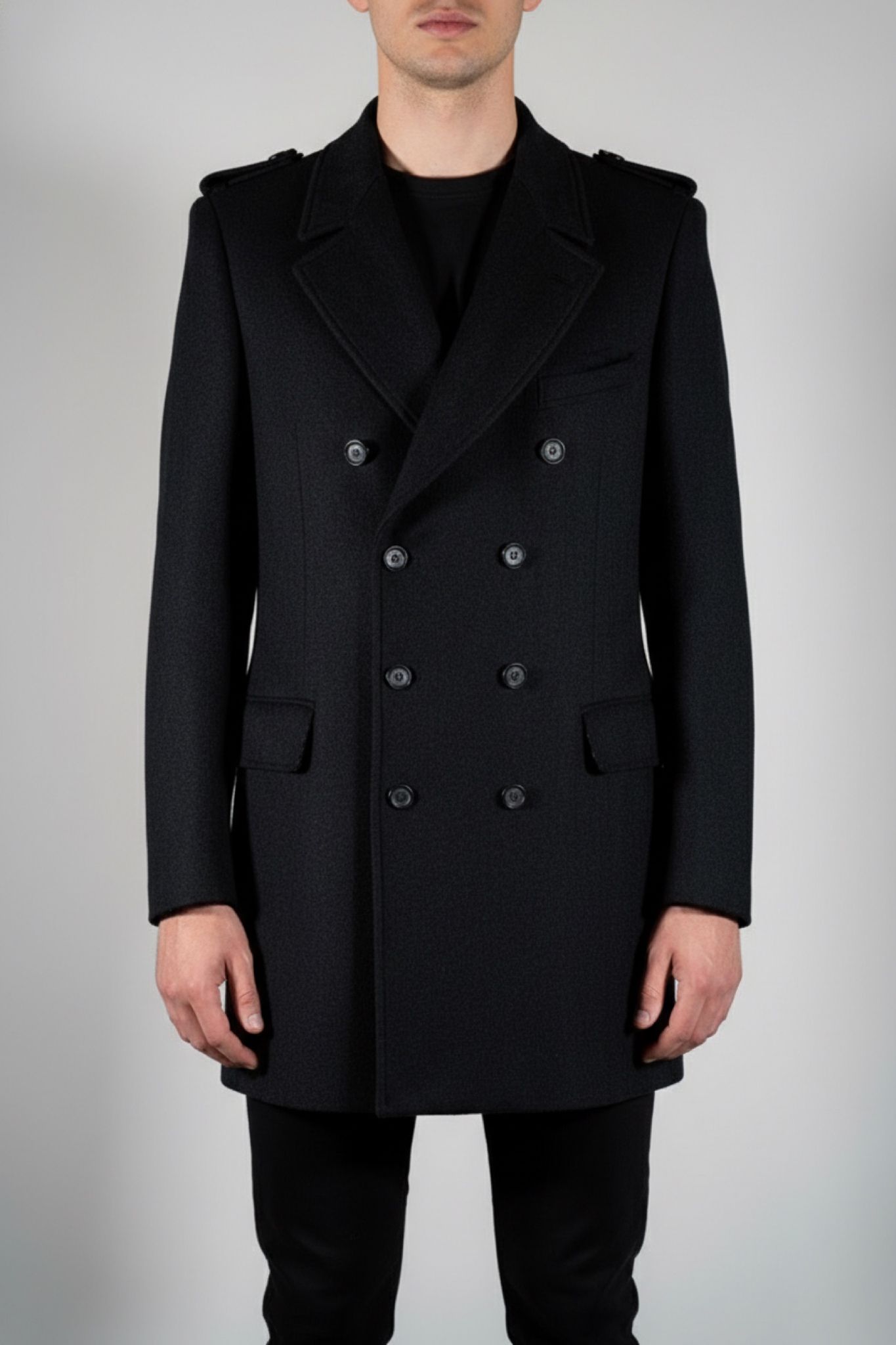 Full-length overcoat